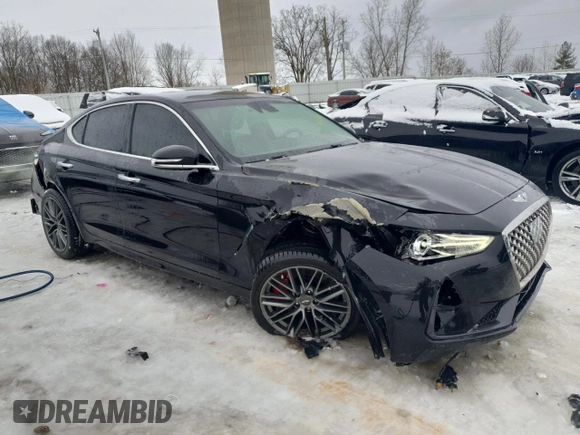 2019 Genesis G70 Advanced with VIN KMTG54LE4KU031988, listed as a Copart auction lot 41607395 with 59,321 mi miles and Non repairable. Bid and sale history available at DreamBid. Image 4.