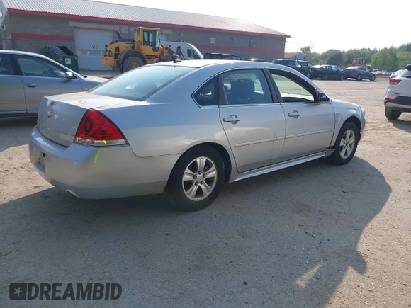 2012 Chevrolet Impala LS Retail with VIN 2G1WA5E37C1116109, listed as a IAAI auction lot 42442315 with 168,000 mi miles and . Bid and sale history available at DreamBid. Image 4.