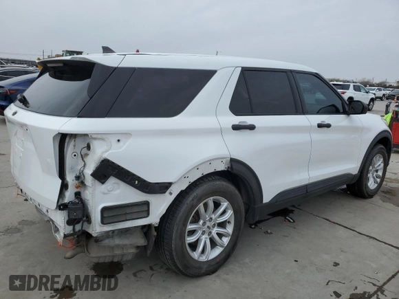 2021 Ford Explorer with VIN 1FMSK7BH8MGB91089, listed as a Copart auction lot 41741555 with 68,602 mi miles and Salvage Title. Bid and sale history available at carsss.com. Image 3.