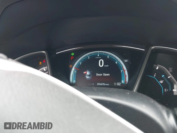 2018 Honda Civic EX with VIN 2HGFC2F71JH502564, listed as a IAAI auction lot 41933157 with 56,696 mi miles and . Bid and sale history available at DreamBid. Image 15.