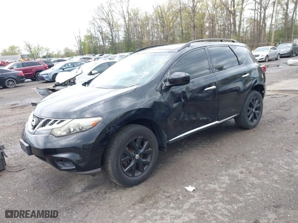 2012 Nissan Murano LE with VIN JN8AZ1MU5CW114658, listed as a IAAI auction lot 42019992 with 161,192 mi miles. Bid and sale history available at carsss.com. Image 2.