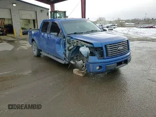 2011 Ford F-150 XL with VIN 1FTFW1EF2BFA22545, listed as a Copart auction lot 82434504 with 153,284 mi miles and Salvage title. Bid and sale history available at DreamBid. Image 11.