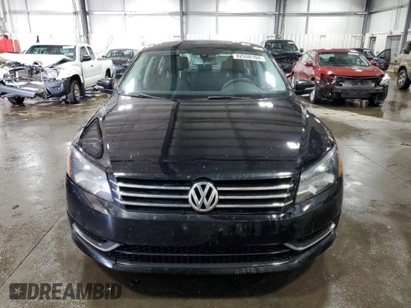 2013 Volkswagen Passat Wolfsburg Edition with VIN 1VWAP7A32DC099665, listed as a Copart auction lot 82558194 with 173,109 mi miles and Salvage Title. Bid and sale history available at carsss.com. Image 5.