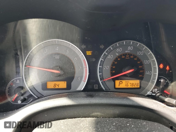 2010 Toyota Corolla with VIN 1NXBU4EE7AZ227815, listed as a Copart auction lot 61234235 with 167,828 mi miles and Salvage title. Bid and sale history available at DreamBid. Image 9.