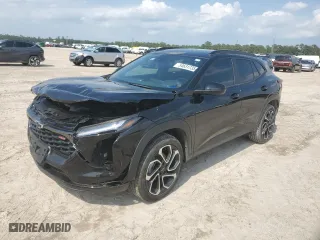 2025 Chevrolet Trax 2RS with VIN KL77LJEP6SC128436, listed as a Copart auction lot 54631735 with 3,391 mi miles and Salvage Title. Bid and sale history available at carsss.com. Image 1.
