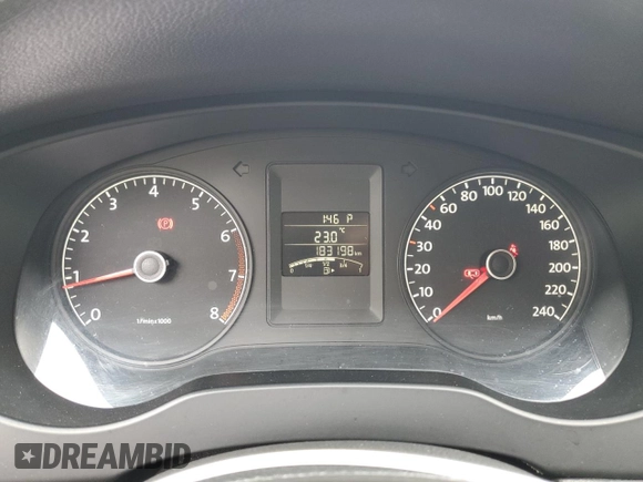 2013 Volkswagen Jetta S with VIN 3VW2K7AJ4DM377451, listed as a Copart auction lot 61643045 with 183,198 mi miles and Salvage title. Bid and sale history available at DreamBid. Image 9.