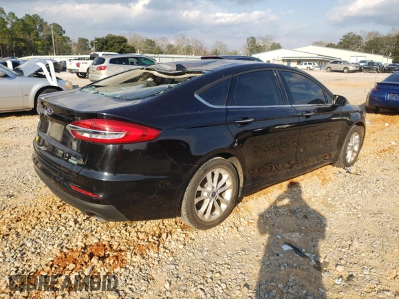 2020 Ford Fusion SE with VIN 3FA6P0HDXLR150849, listed as a Copart auction lot 47095655 with 84,206 mi miles and Salvage Title. Bid and sale history available at DreamBid. Image 3.