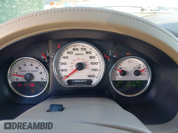 2008 Ford F-150 XLT with VIN 1FTPW14V98KC56114, listed as a IAAI auction lot 41785292 with 165,759 mi miles. Bid and sale history available at carsss.com. Image 7.