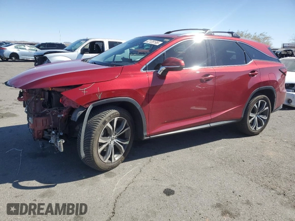 2020 Lexus RX with VIN JTJHZKEAXL2017805, listed as a Copart auction lot 47128195 with 42,076 mi miles and Salvage Title. Bid and sale history available at carsss.com. Image 1.
