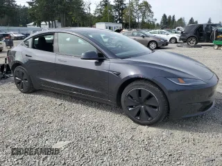 2024 Tesla Model 3 Long Range with VIN 5YJ3E1EB9RF816038, listed as a Copart auction lot 56047485 with 8,786 mi miles and Salvage Title. Bid and sale history available at DreamBid. Image 4.