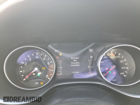 2018 Jeep Compass Limited with VIN 3C4NJDCB0JT350661, listed as a Copart auction lot 47981695 with 115,188 mi miles and Salvage Title. Bid and sale history available at DreamBid. Image 9.