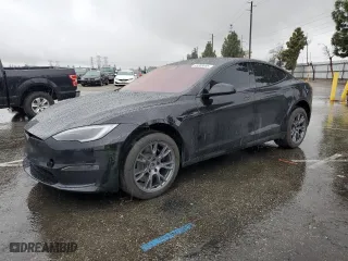 2023 Tesla Model S with VIN 5YJSA1E59PF514540, listed as a Copart auction lot 45308895 with 24,165 mi miles and Salvage Title. Bid and sale history available at carsss.com. Image 1.