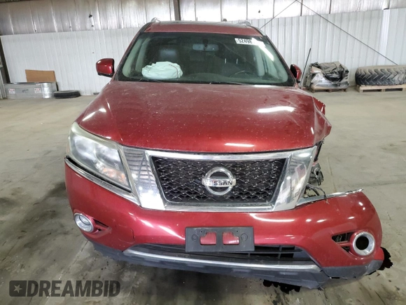 2015 Nissan Pathfinder Platinum with VIN 5N1AR2MN7FC670076, listed as a Copart auction lot 52498125 with 101,993 mi miles and Salvage title. Bid and sale history available at DreamBid. Image 5.
