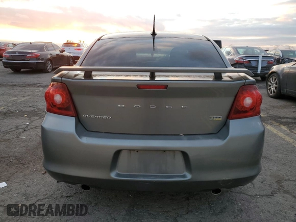 2012 Dodge Avenger SXT Plus with VIN 1C3CDZEGXCN310082, listed as a Copart auction lot 82546944 with Not Provided miles and Salvage Title. Bid and sale history available at carsss.com. Image 6.