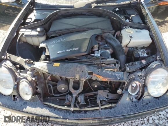 2002 Mercedes-Benz CLK 55 AMG with VIN WDBLK74GX2T093407, listed as a Copart auction lot 42974935 with 123,941 mi miles and Salvage Title. Bid and sale history available at DreamBid. Image 11.