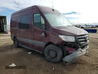 2020 Mercedes-Benz Sprinter Cargo with VIN W1Y70BGY2LT025308, listed as a Copart auction lot 77885824 with 64,196 mi miles and Salvage Title. Bid and sale history available at DreamBid. Image 4.