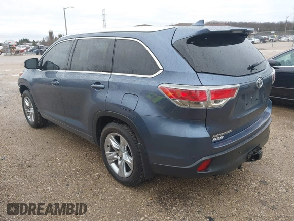 2015 Toyota Highlander Limited z VIN 5TDDKRFH6FS092511, wystawiony jako IAAI lot #42082706 z przebiegiem 137 384 mil mil oraz . Historia ofert i sprzedaży dostępna na DreamBid. Obrazek 3.