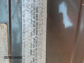 1984 Porsche 928 z VIN WP0JB0927ES862274, wystawiony jako Copart lot #75285934 z przebiegiem 97 509 mil mil oraz Tytuł czysty. Historia ofert i sprzedaży dostępna na DreamBid. Obrazek 12.