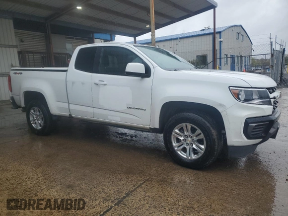 2021 Chevrolet Colorado 4WD LT with VIN 1GCHTCEAXM1253310, listed as a Copart auction lot 52182075 with 72,583 mi miles and Clean Title. Bid and sale history available at carsss.com. Image 4.