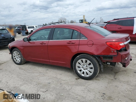 2013 Chrysler 200 LX with VIN 1C3CCBAB7DN686759, listed as a Copart auction lot 51179425 with 144,238 mi miles and Salvage Title. Bid and sale history available at carsss.com. Image 2.