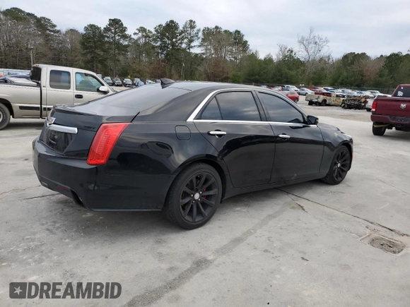 2017 Cadillac CTS Sedan Luxury RWD with VIN 1G6AR5SX3H0192921, listed as a Copart auction lot 88246695 with 0 mi miles and Salvage Title. Bid and sale history available at carsss.com. Image 3.