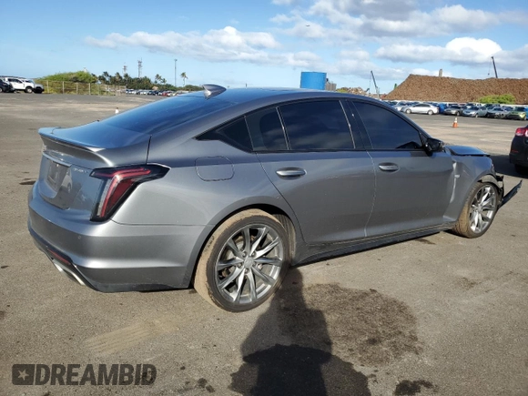 2020 Cadillac CT5 Sport with VIN 1G6DU5RK1L0150875, listed as a Copart auction lot 80959514 with 53,177 mi miles and Non repairable. Bid and sale history available at DreamBid. Image 3.