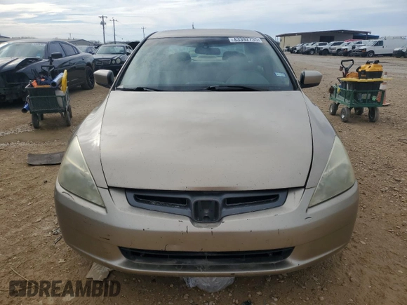 2003 Honda Accord LX с VIN 1HGCM56393A131007, выставлен на аукционе Copart как лот 43392735 с пробегом 254 523 миль миль и Списание • Salvage title. История ставок и продаж доступна на DreamBid. Изображение 5.