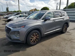 2019 Hyundai Santa Fe SE with VIN 5NMS23ADXKH070632, listed as a Copart auction lot 55621455 with 185,663 mi miles and Clean Title. Bid and sale history available at carsss.com. Image 1.