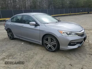 2017 Honda Accord Sedan Sport with VIN 1HGCR2F5XHA070758, listed as a Copart auction lot 51325635 with 43,465 mi miles and Salvage Title. Bid and sale history available at carsss.com. Image 4.
