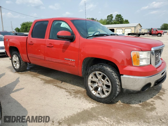 2011 GMC Sierra 1500 SLT with VIN 3GTP2WE32BG233455, listed as a Copart auction lot 58928725 with 155,505 mi miles and Salvage title. Bid and sale history available at DreamBid. Image 4.