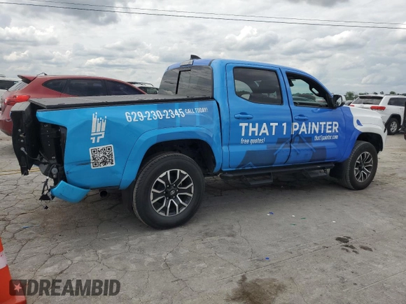 2023 Toyota Tacoma SR with VIN 3TMCZ5AN2PM577873, listed as a Copart auction lot 57361315 with 50,110 mi miles and Salvage title. Bid and sale history available at DreamBid. Image 3.