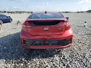 2019 Hyundai Ioniq Blue with VIN KMHC65LC5KU137067, listed as a Copart auction lot 57656395 with 82,494 mi miles and Non repairable. Bid and sale history available at DreamBid. Image 6.