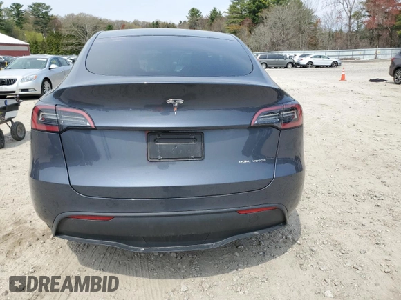 2023 Tesla Model Y Long Range with VIN 7SAYGDEE7PA031199, listed as a Copart auction lot 53876105 with 10,835 mi miles and Salvage Title. Bid and sale history available at DreamBid. Image 6.