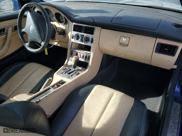 2001 Mercedes-Benz SLK-Class Kompressor with VIN WDBKK49F11F229866, listed as a Copart auction lot 79446964 with 161,263 mi miles and Clean Title. Bid and sale history available at carsss.com. Image 8.
