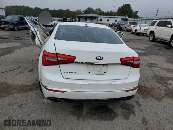 2014 Kia Cadenza Premium with VIN KNALN4D78E5137725, listed as a Copart auction lot 78243684 with 0 mi miles and Non Repairable. Bid and sale history available at carsss.com. Image 6.