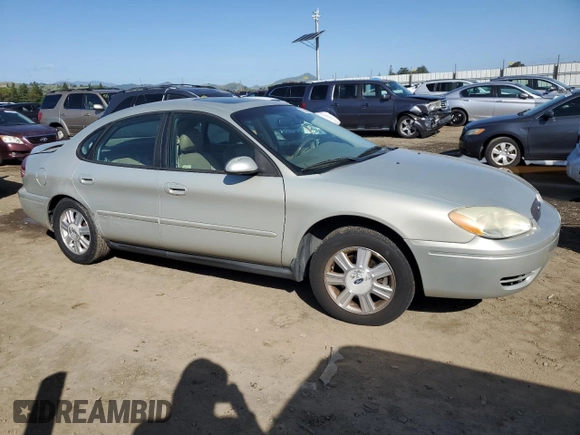2007 Ford Taurus SEL with VIN 1FAFP56U17A172447, listed as a Copart auction lot 51858055 with Not Provided miles and Salvage Title. Bid and sale history available at DreamBid. Image 4.