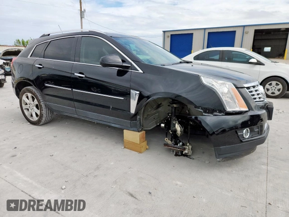 2016 Cadillac SRX Premium Collection with VIN 3GYFNDE35GS566884, listed as a Copart auction lot 62425985 with 27,133 mi miles and Salvage title. Bid and sale history available at DreamBid. Image 4.