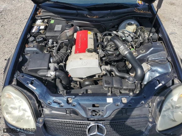 1998 Mercedes-Benz SLK-Class with VIN WDBKK47F9WF019235, listed as a Copart auction lot 46457955 with 0 mi miles and Non Repairable. Bid and sale history available at carsss.com. Image 11.