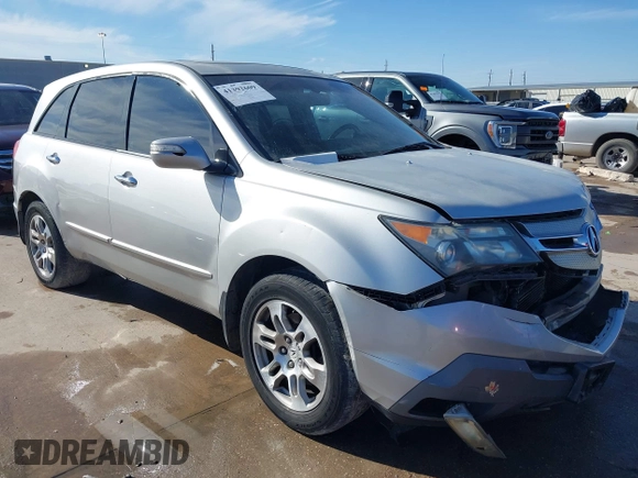 2009 Acura MDX Tech/Entertainment Pkg with VIN 2HNYD28409H511950, listed as a IAAI auction lot 41392609 with 204,860 mi miles. Bid and sale history available at carsss.com. Image 1.