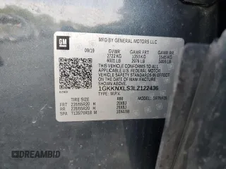 2020 GMC Acadia Denali z VIN 1GKKNXLS3LZ122436, wystawiony jako Copart lot #59465575 z przebiegiem 53 583 mil mil oraz Szkoda całkowita • Salvage title. Historia ofert i sprzedaży dostępna na DreamBid. Obrazek 13.