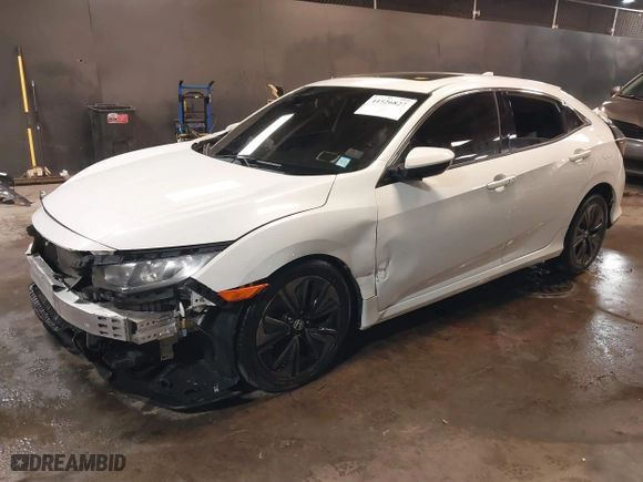 2017 Honda Civic Hatchback EX-L Navi with VIN SHHFK7H75HU400887, listed as a IAAI auction lot 41526827 with 75,104 mi miles. Bid and sale history available at carsss.com. Image 18.