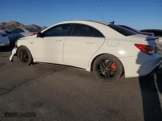 2014 Mercedes-Benz CLA-Class CLA 45 AMG with VIN WDDSJ5CB9EN142167, listed as a Copart auction lot 43187375 with 113,105 mi miles and Salvage Title. Bid and sale history available at carsss.com. Image 2.