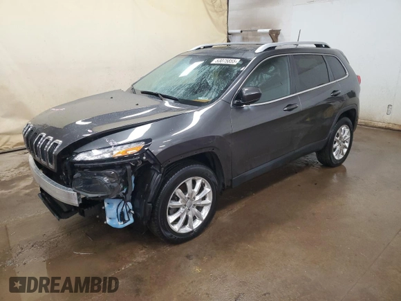 2016 Jeep Cherokee Limited with VIN 1C4PJMDS3GW235790, listed as a Copart auction lot 53075855 with 34,163 mi miles and Clean title. Bid and sale history available at DreamBid. Image 1.