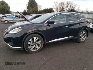 2020 Nissan Murano SL z VIN 5N1AZ2CJ1LN149952, wystawiony jako Copart lot #49057505 z przebiegiem 70 661 mil mil oraz Szkoda całkowita • Salvage title. Historia ofert i sprzedaży dostępna na DreamBid. Obrazek 1.