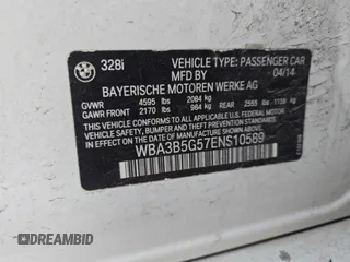 2014 BMW 3 Series 328i xDrive с VIN WBA3B5G57ENS10589, выставлен на аукционе Copart как лот 60533065 с пробегом 208 112 миль миль и Чистый • Clean title. История ставок и продаж доступна на DreamBid. Изображение 10.