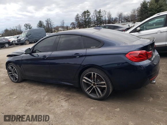 2019 BMW 4 Series 440i xDrive with VIN WBA4J7C54KBM76593, listed as a Copart auction lot 80133444 with 50,030 mi miles and Salvage Title. Bid and sale history available at carsss.com. Image 2.