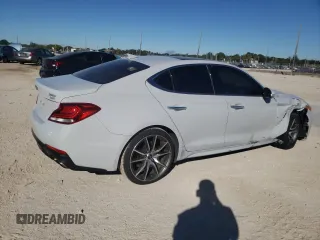 2020 Genesis G70 2.0T with VIN KMTG44LA1LU045400, listed as a Copart auction lot 83072684 with 56,380 mi miles and Non repairable. Bid and sale history available at DreamBid. Image 3.