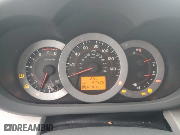 2012 Toyota RAV4 with VIN 2T3BK4DV0CW070727, listed as a Copart auction lot 41809885 with 47,435 mi miles and Salvage Title. Bid and sale history available at carsss.com. Image 9.