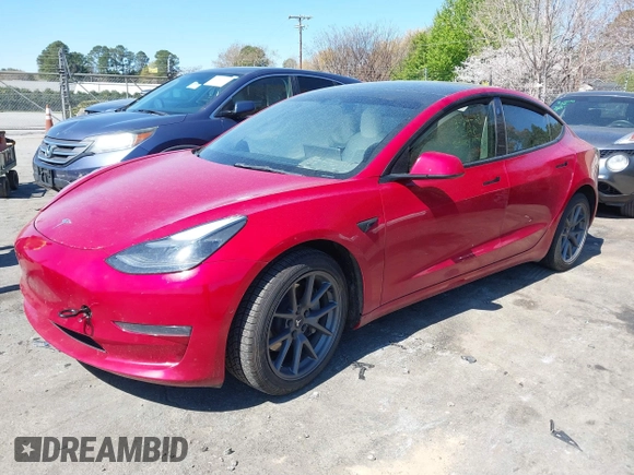 2022 Tesla Model 3 Long Range with VIN 5YJ3E1EB1NF272452, listed as a IAAI auction lot 41897358 with 78,458 mi miles and . Bid and sale history available at DreamBid. Image 19.