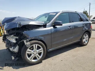 2014 Mercedes-Benz M 350 with VIN 4JGDA5JB9EA311760, listed as a Copart auction lot 62338565 with 104,062 mi miles and Salvage title. Bid and sale history available at DreamBid. Image 1.